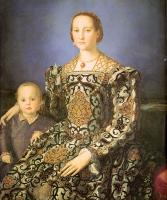 Bronzino, Agnolo - Eleanora di Toledo with her son Giovanni de' Medici